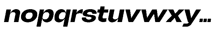 Degitan Bold Italic Semi Expanded Font LOWERCASE