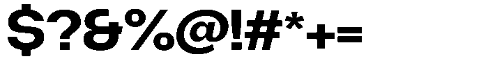 Degitan Bold Semi Expanded Font OTHER CHARS