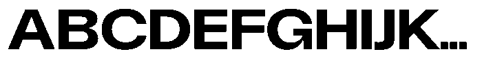 Degitan Bold Semi Expanded Font UPPERCASE