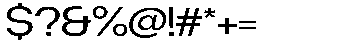 Degitan Expanded Font OTHER CHARS