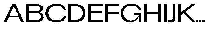 Degitan Expanded Font UPPERCASE