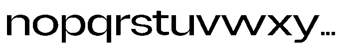 Degitan Expanded Font LOWERCASE