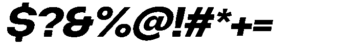 Degitan Extra Bold Italic Semi Expanded Font OTHER CHARS