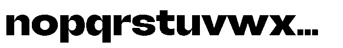 Degitan Extra Bold Semi Expanded Font LOWERCASE