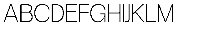 Degitan Extra Light Condensed Font UPPERCASE