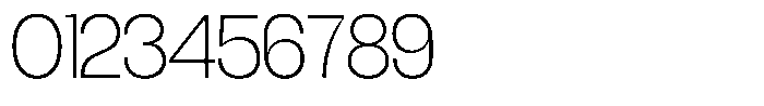 Degitan Extra Light Semi Condensed Font OTHER CHARS