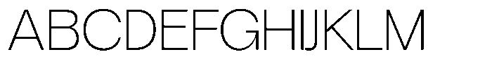 Degitan Extra Light Semi Condensed Font UPPERCASE