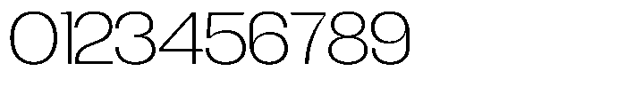 Degitan Extra Light Semi Expanded Font OTHER CHARS