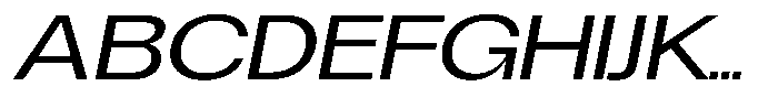 Degitan Italic Expanded Font UPPERCASE