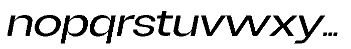 Degitan Italic Expanded Font LOWERCASE