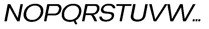 Degitan Italic Semi Expanded Font UPPERCASE