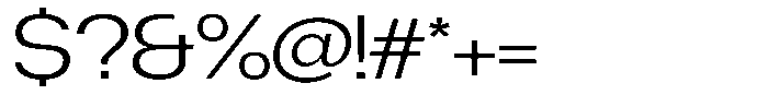 Degitan Light Expanded Font OTHER CHARS