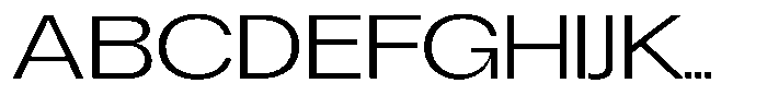 Degitan Light Expanded Font UPPERCASE