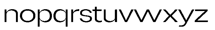 Degitan Light Expanded Font LOWERCASE