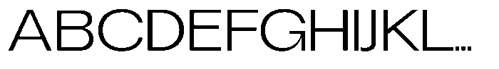 Degitan Light Semi Expanded Font UPPERCASE