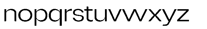 Degitan Light Semi Expanded Font LOWERCASE