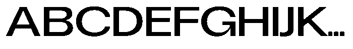 Degitan Medium Expanded Font UPPERCASE