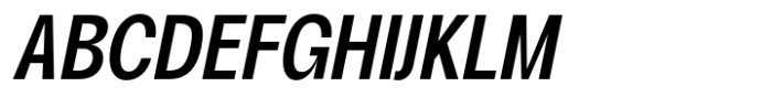 Degitan Medium Italic Condensed Font UPPERCASE