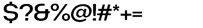 Degitan Medium Semi Expanded Font OTHER CHARS