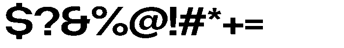 Degitan Semi Bold Expanded Font OTHER CHARS