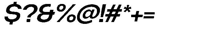 Degitan Semi Bold Italic Semi Expanded Font OTHER CHARS