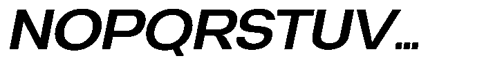 Degitan Semi Bold Italic Semi Expanded Font UPPERCASE