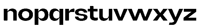 Degitan Semi Bold Semi Expanded Font LOWERCASE