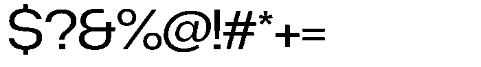 Degitan Semi Expanded Font OTHER CHARS