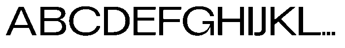Degitan Semi Expanded Font UPPERCASE