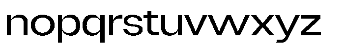Degitan Semi Expanded Font LOWERCASE