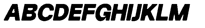 Degitan Soft Black Condensed Italic Font UPPERCASE