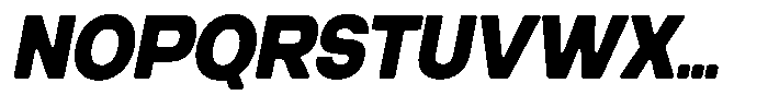 Degitan Soft Black Condensed Italic Font UPPERCASE