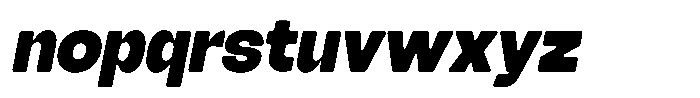 Degitan Soft Black Condensed Italic Font LOWERCASE