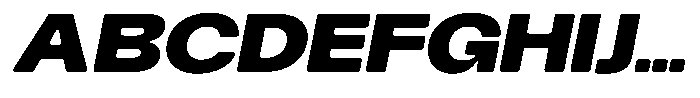 Degitan Soft Black Expanded Italic Font UPPERCASE