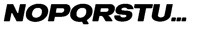 Degitan Soft Black Expanded Italic Font UPPERCASE