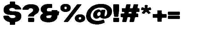 Degitan Soft Black Expanded Font OTHER CHARS