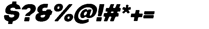 Degitan Soft Black Semi Condensed Italic Font OTHER CHARS