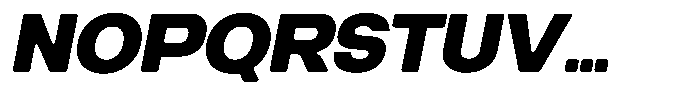 Degitan Soft Black Semi Condensed Italic Font UPPERCASE