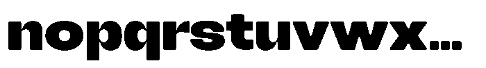 Degitan Soft Black Semi Expanded Font LOWERCASE