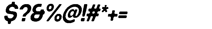 Degitan Soft Bold Condensed Italic Font OTHER CHARS