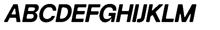 Degitan Soft Bold Condensed Italic Font UPPERCASE