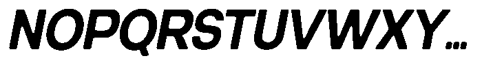 Degitan Soft Bold Condensed Italic Font UPPERCASE