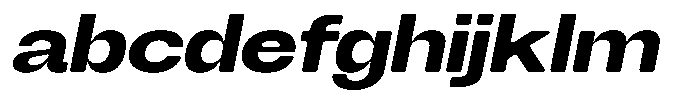 Degitan Soft Bold Expanded Italic FONT