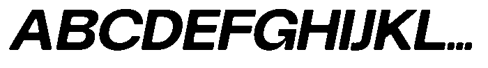 Degitan Soft Bold Semi Condensed Italic Font UPPERCASE