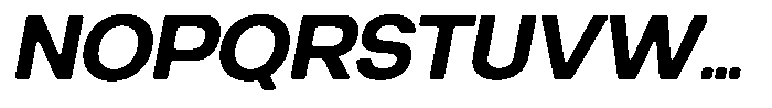 Degitan Soft Bold Semi Condensed Italic Font UPPERCASE