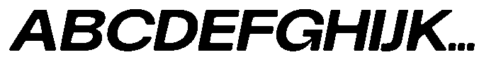Degitan Soft Bold Semi Expanded Italic Font UPPERCASE