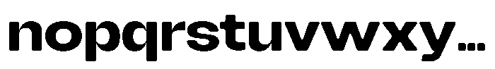 Degitan Soft Bold Semi Expanded Font LOWERCASE
