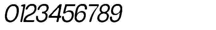 Degitan Soft Condensed Italic Font OTHER CHARS