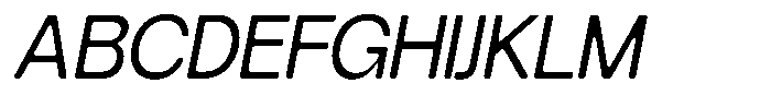 Degitan Soft Condensed Italic Font UPPERCASE