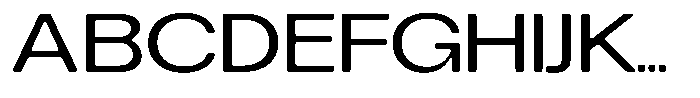 Degitan Soft Expanded Font UPPERCASE
